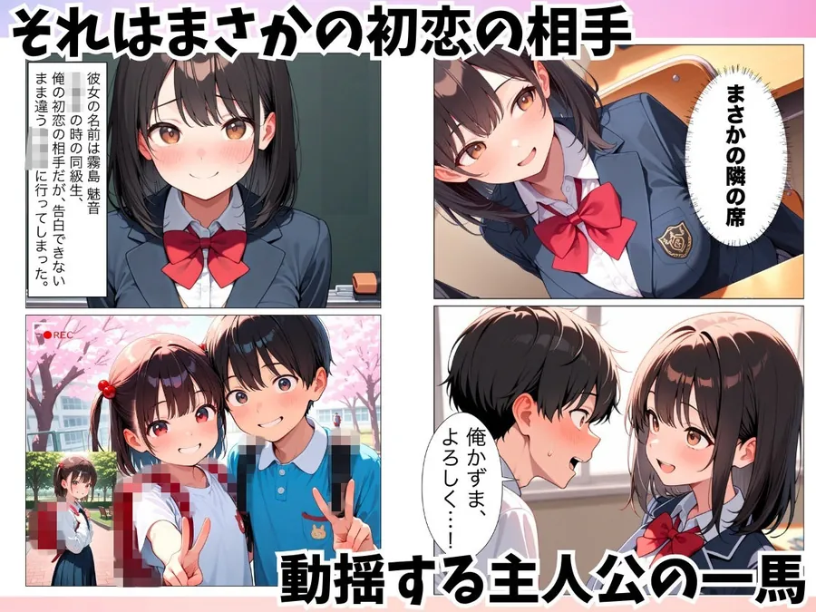 【無料エロ漫画・同人】初恋の同級生が転校してきて中出しセックスさせてくれた話-2枚目