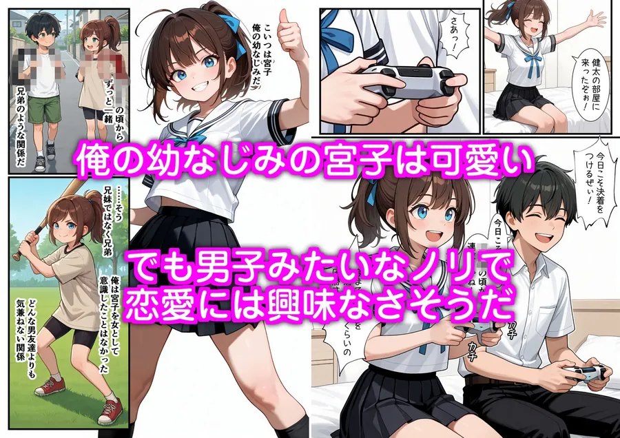 【無料エロ漫画・同人】SEXに興味なさそうな幼なじみが媚薬を使ってSEXに誘ってきた-1枚目