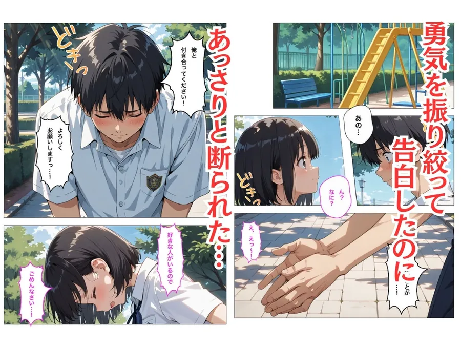 【無料エロ漫画・同人】バイト先のヤリマン金髪ギャルが欲求不満で僕の童貞デカチンでイキまくる話-1枚目