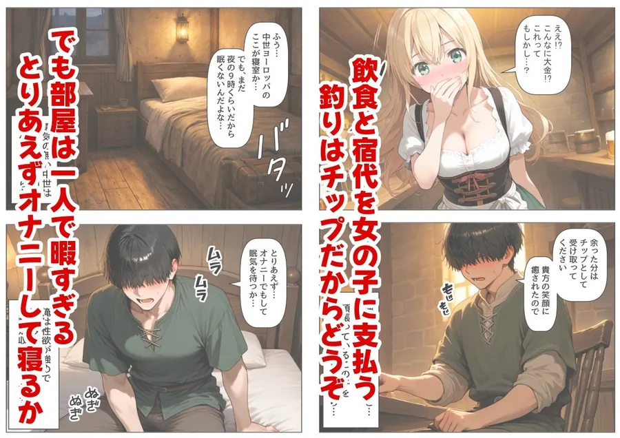 【無料エロ漫画・同人】中世ヨーロッパに俺が転移したら、エロすぎた史実の話 その1-3枚目