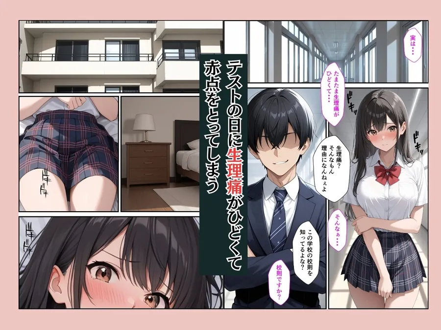 【無料エロ漫画・同人】赤点取った清楚な生徒会長を自宅で性指導したらメス堕ちした話-2枚目