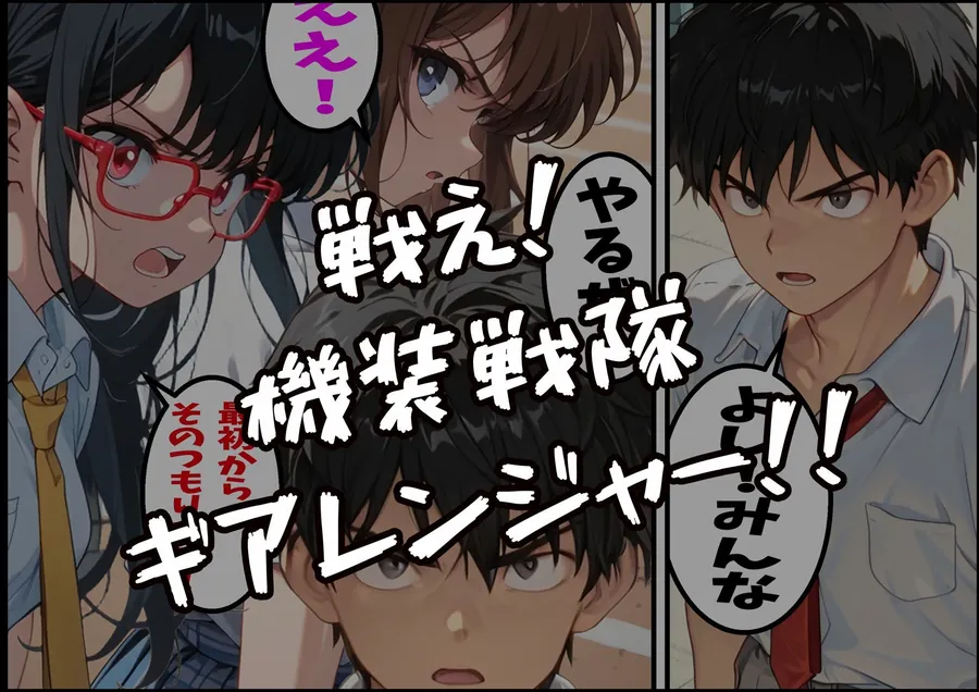 【無料エロ漫画・同人】機装戦隊ギアレンジャー 第一話 戦隊ヒロインドキドキの初H？-5枚目