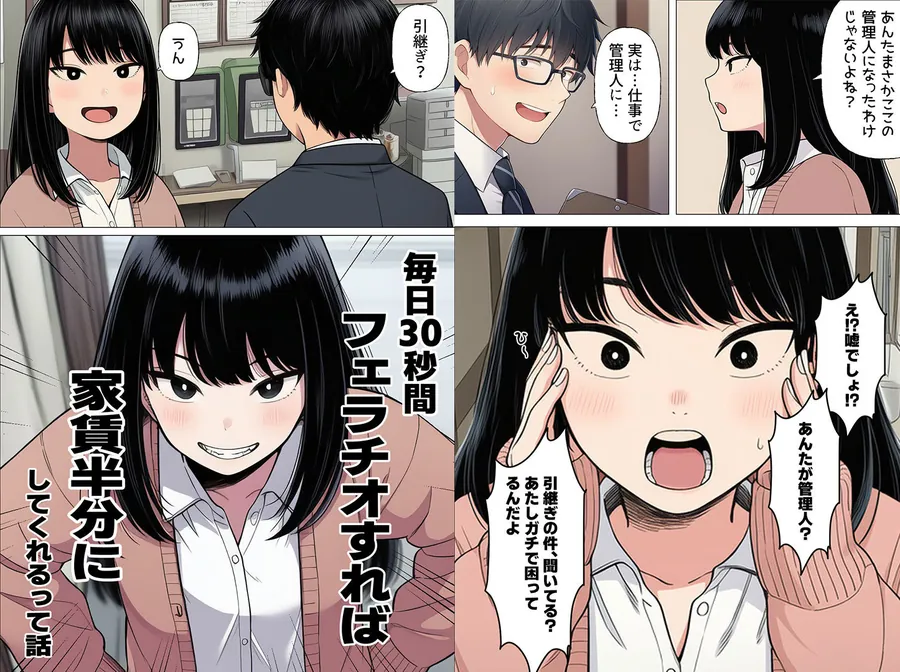 【無料エロ漫画・同人】まさか僕が元同級生しか住んでいないマンションの管理人になるとは-4枚目