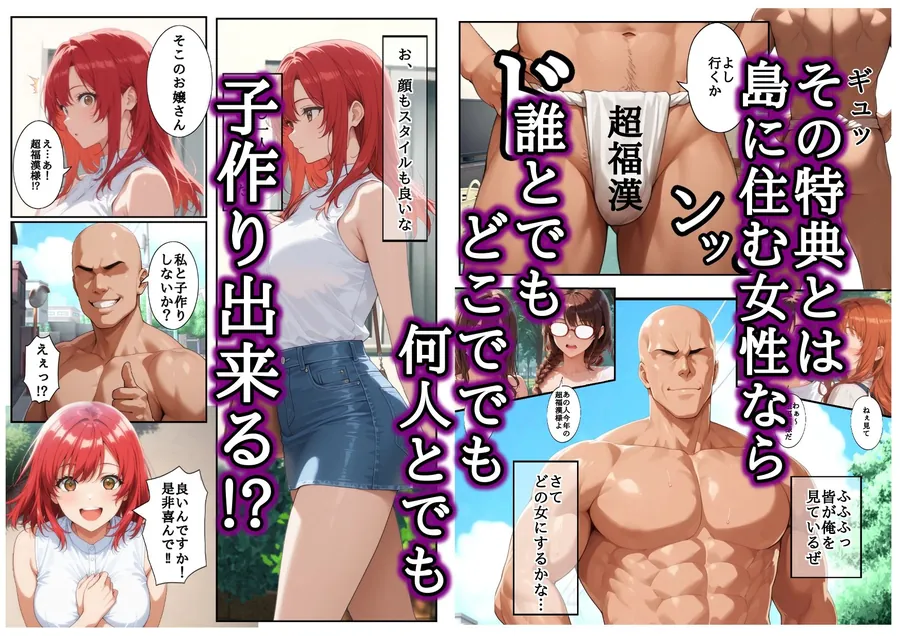 【無料エロ漫画・同人】超福漢様に種付けしてもらいました-2枚目