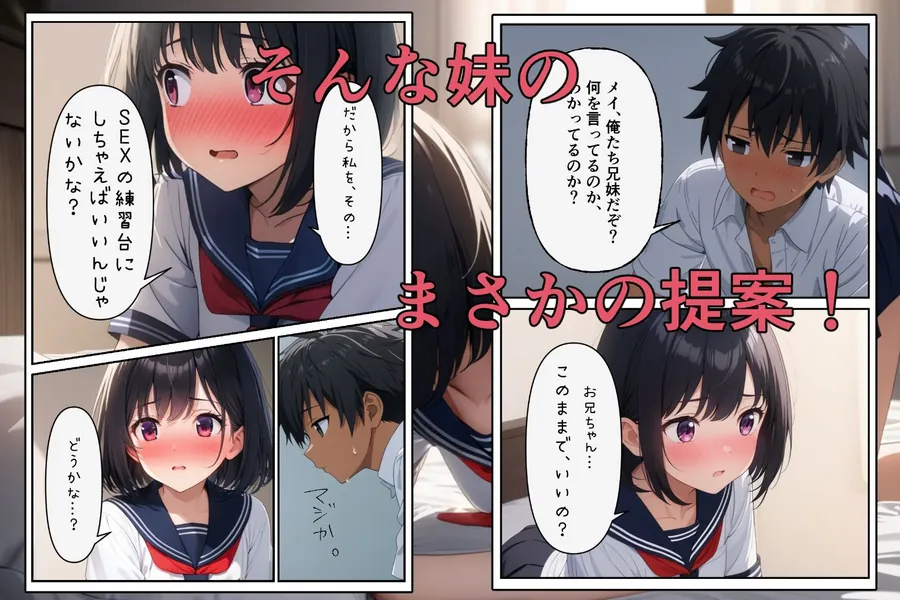 【無料エロ漫画・同人】実はブラコンな妹をSEXの練習台にしちゃった件-2枚目