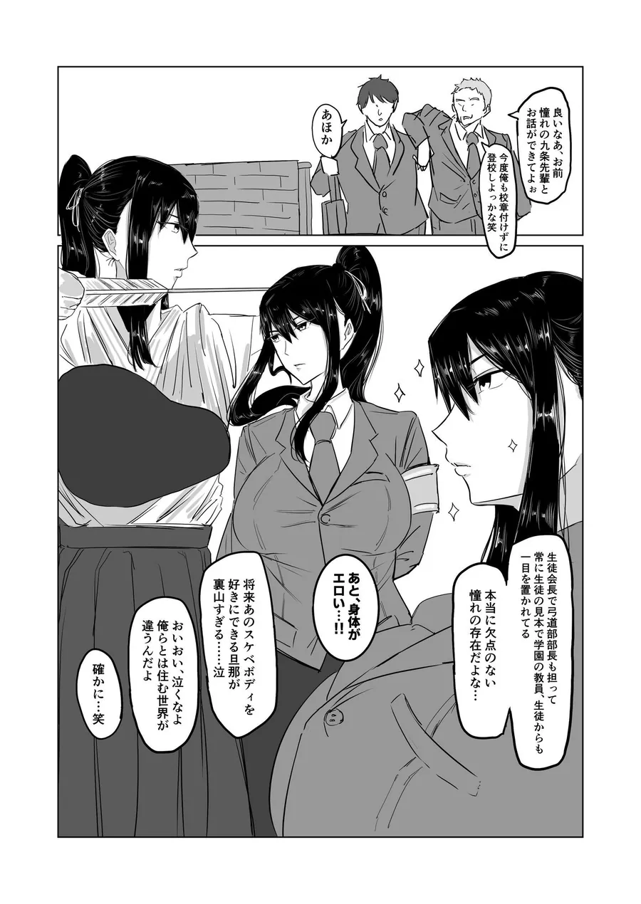 【無料エロ漫画・同人】強気な弓道部部長をケツ穴＊専用雌奴●堕ちさせる方法-3枚目